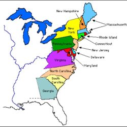 Rivers of the 13 colonies map