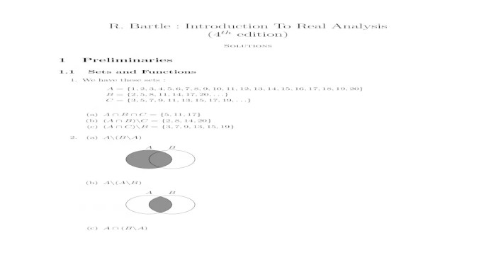 Introduction to real analysis by bartle and sherbert solutions